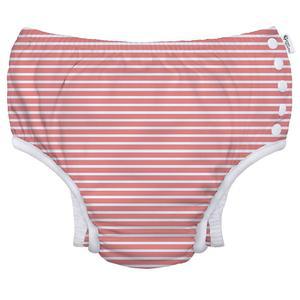green sprouts Toddler Eco 스냅 수영 기저귀 - 코랄 스트라이프 - 18개월
