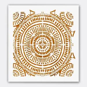 가짜 타일 효과를 위한 보호 벽 스텐실 12x12 인치 - 콘크리트 바닥 파티오 경로 및 소박한 홈 데코