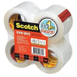 3M 스카치포장용테이프 투명46mmx20M 3+1입132R