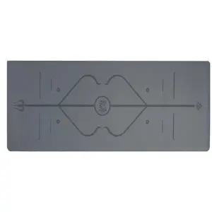 TBZ 논슬립 PU-고무 요가매트 183x68cm 5mm 그레이 홈짐