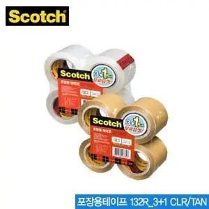 3M 포장용테이프 132R 3더하기1 CLR TAN