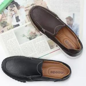 남성여름슬립온 발편한 남성 슬립온 소가죽 양쪽밴딩 낮은굽 운동화