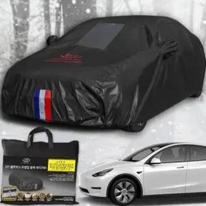 차가림막 테슬라 모델Y 블랙박스 자동차커버 성에방지 바디커버