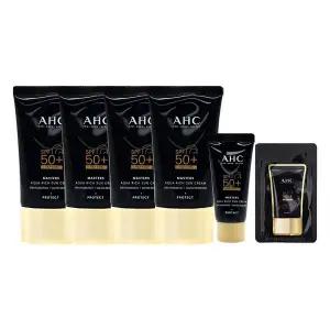 [AHC] 마스터즈 아쿠아 리치 선크림 대용량 썬크림 60ml 4개+10ml+샘플_P420989941