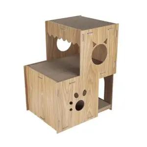 냥이하우스 고양이 하우스 2단 놀이터 스크레쳐 루어캣 숨숨집47