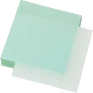 ONLYKXY 4팩 투명 스티커 메모 3x3인치 방수 셀프 북 탭 200매 PET 마커 패드연두색