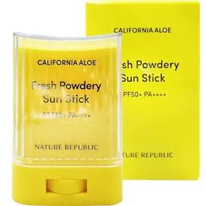 NEW 네이처리퍼블릭 캘리포니아 알로에 보송 선스틱 24g 프라이머효과