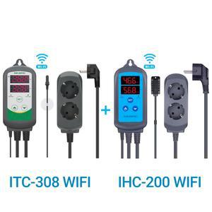 INKBIRD ITC-308-WIFI 난방 냉각 디지털 온도 컨트롤러, 습도 무료 앱 리모컨