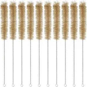 실험실 유리 제품 플라스크 비커 및 손이 닿기 어려운 튜브용 부드러운 칫솔모가 있는 중간 크기의 펀켐