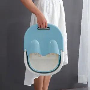 휴대용 접이식 족욕기 족탕기 발마사지기 가정용 손잡이 풋케어