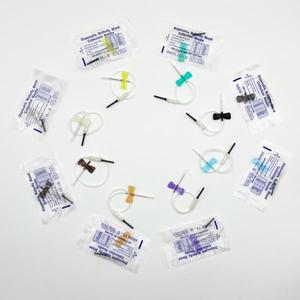 100개 일회용 호환 나비형 채혈침 이중 날개형 애완동물 케어룸 고양이 개 동물용