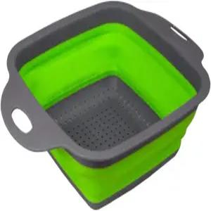 브랜도베이 이지 스토리지 접이식 주방 스트레이너 접을 수 있는 콜랜더 8.50인치 x 11.25 크기