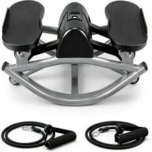 집에서 운동할 수 있는 좌우 흔들기 스테퍼 저항 밴드가 피트니스 록 머신 다리 트 위한 미끄럼 방지 매트