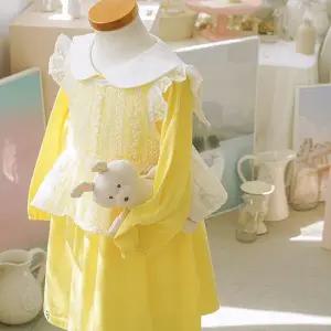 귀여운 쪼꼬미는 병아리 유치원 새싹반 - 아기 세일러 원피스