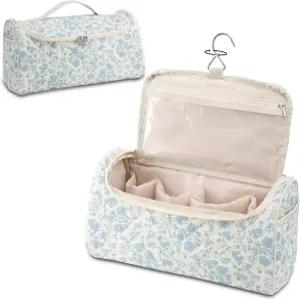 퀼트 헤어 도구 여행 케이스 컬러 액세서리를 위한 걸이 고리가 달린 면 휴대용 보관 가방 귀여운 방진