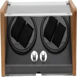 WHZHDMA 자동 시계용 와인더 보관 디스플레이 박스 케이스 기계식 수집기 블랙 카본 파이버