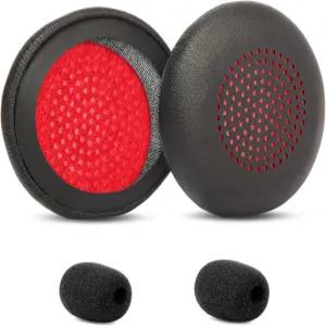 YDYBZB 보이저 포커스 UC 이어 패드 커버 교체용 Plantronics B825/1 2 4210/4220 폴리 블랙와이어
