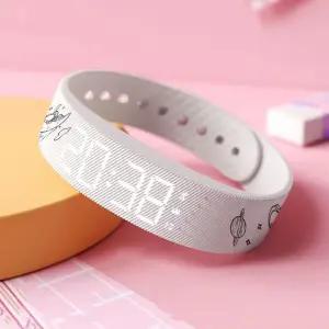 ADMP어린이날선물러브심플 전자시계 손목 진동알람시계 스마트 밴드