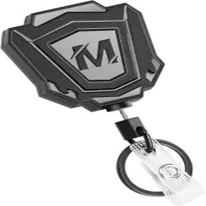 벨트 클립이 있는 헤비 듀티 리트랙터블 키체인 1팩 31.5인치 스틸 코드가 ID 배지 홀더 릴 9.0온스