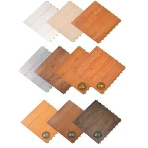 원목무늬 카페 테라스 조립식 마루 1box 욕실데크 간편청소 통풍 DIY