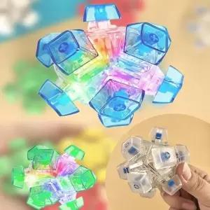 투명 12구 LED불빛 딸깍이볼 키캡볼 딸깍이 손장난감 키보드 클리커 악세사