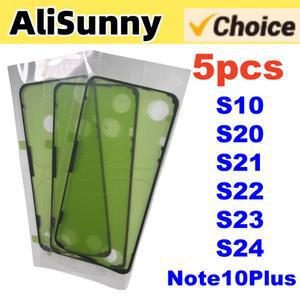 호환 삼성 호환제품 호환 S20 삼성 호환제품 호환 삼성 호환제품 호환 울트라 S23 S24 플러스 Note20 배터리 도어 하우징 케이스 스티커 테이프에 대한 5pcs 뒷면 커버