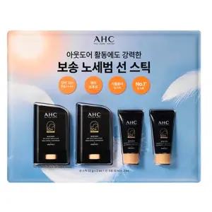 AHC 선스틱 마스터즈 에어리치 22g2개+20ml 선크림 노세범 워터프루프