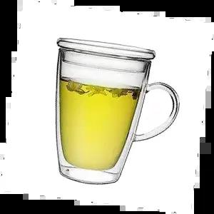 유리컵뚜껑 다용도 보관용기 밀폐형 식품 안전 세트