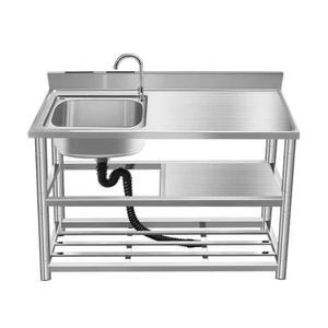 소형 싱크대 스테인레스 캠핑장 110x40x80 자체 식당 하부장 원룸 사무실