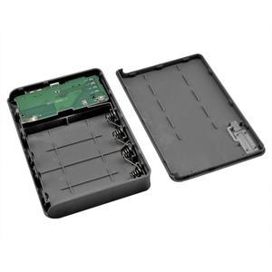 모바일 폰 충전기 DIY 쉘용 USB 4x18650 파워 뱅크 배터리 박스 보관 케이스 홀더 4 슬롯 미포함