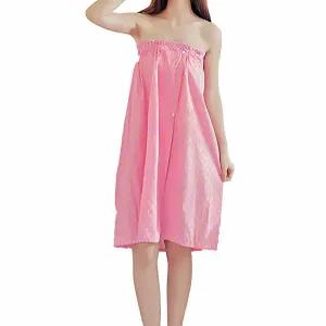 사우나방수치마 고정식 찜질복 커피 풀오버 소프트 플라워