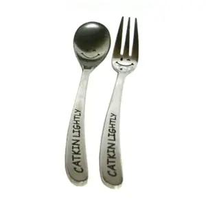 어린이 수저 포크 세트 숟가락 스푼 포크 스마일 2p aPd1+4rxR