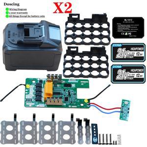 BL1830 15x21700 배터리 케이스 쉘 박스 BMS PCB 내장, 고흡전 보호 기능 포함 마키타 호환 18V DIY 수리용