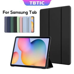 갤럭시 탭 A8 용 TBTIC 보호 케이스 10.5in X205 1S6 Lite P610 A9 A7 S7 S8 11in PU 태블릿 커버 스마트