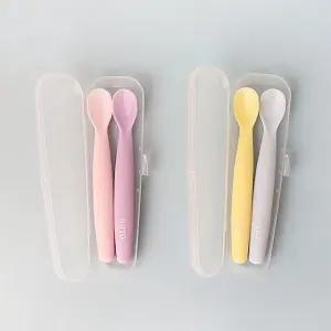 실리콘이유식스푼세트 아기숟가락 유아 초기수저 중기 spO1+7HoX