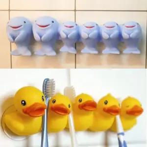 흡착 칫솔걸이 동물 캐릭터 칫솔홀더 욕실정리
