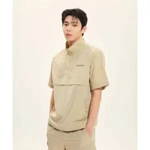 디스커버리익스페디션 프레시벤트 폴튼 트레이닝 반팔 하이넥 아노락 LBEIGE 467057