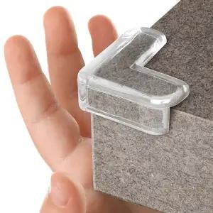 투명모서리보호대 일반L형 4P 코너가드 책상 모서리보호