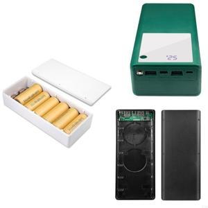 6x 26650 배터리 박스 3 출력 패스트 충전 케이스 플라스틱 FO 용 모바일 파워 뱅크