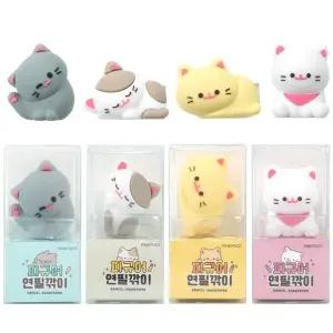 깜도리2 미니 휴대용 수동 답례품 선물 세트 단체 피규어 고양이 연필깎이 8개