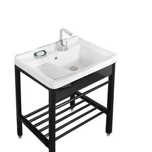 싱크대 애벌 세탁 상품 간이 다용도실 50cm 미니소형 씽크볼 세면대 받침대 보조 발코니 5 X37세면대