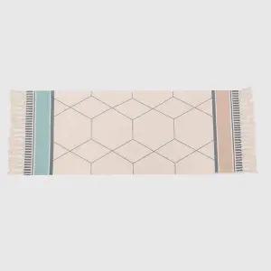 [에이치플러스몰]TBZ 코튼 러너 에스닉 감성 카페트 C-05(150x60cm)