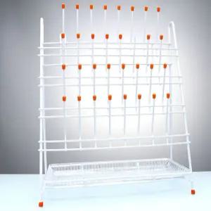 비이커 건조 랙 시약 비커 스탠드 선반 보관대 나사 수납 학교 연구실 기구 초자 실험실