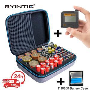 2023 최신 휴대용 하드 EVA 상자 주최자 18650/AA/AAA/C/D/9V 배터리 홀더 컨테이너 aa 보관 케이스 2 색