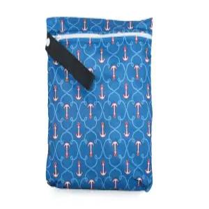 단추 천 기저귀 방수 세탁 가능 재사용 지퍼 세탁물 젖은 가방(작은 고정형)