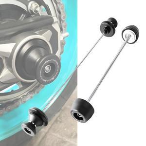 오토바이 액세서리 용 전륜 액슬 포크 크래시 슬라이더 리어 스윙 암 YAMAHA 호환 MT-07 XSR700 YZF-R7