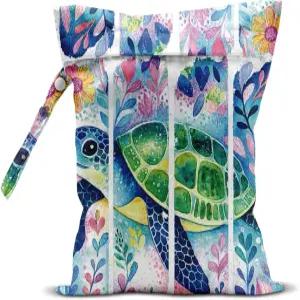 수영복용 HDHBP 거북이 젖은 가방 더러운 옷 요가 짐 기저귀 드라이 백 여행에 필수적인 해변 휴가용