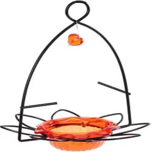 버드 초이스 오리올 피더 젤리 오렌지 하프용 꽃 모양 매달린 탈착식 컵 하트 장식이 있는 과일 페그 정원