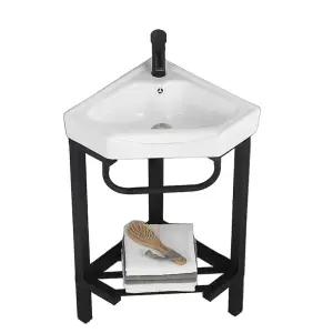 미니 코너 세면대 세라믹 간이 발코니 욕실 절수형 소형