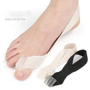 앞발 패드 무지외반증 교정기 주야간 사용 큰 발가락 겹침 방지 테이프 천 스트립